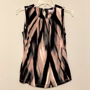 NWT Calvin Klein Pleated Crewneck Petite Women’s Blouse SP